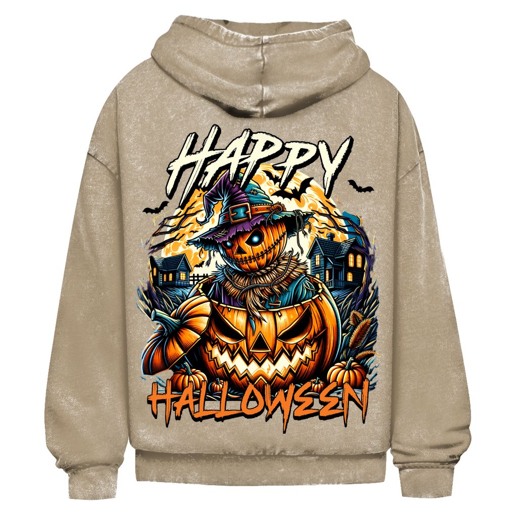 Halloween Washed Hoodie BluePears