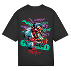In Greed We Trust Bio Oversize T-Shirt BluePears