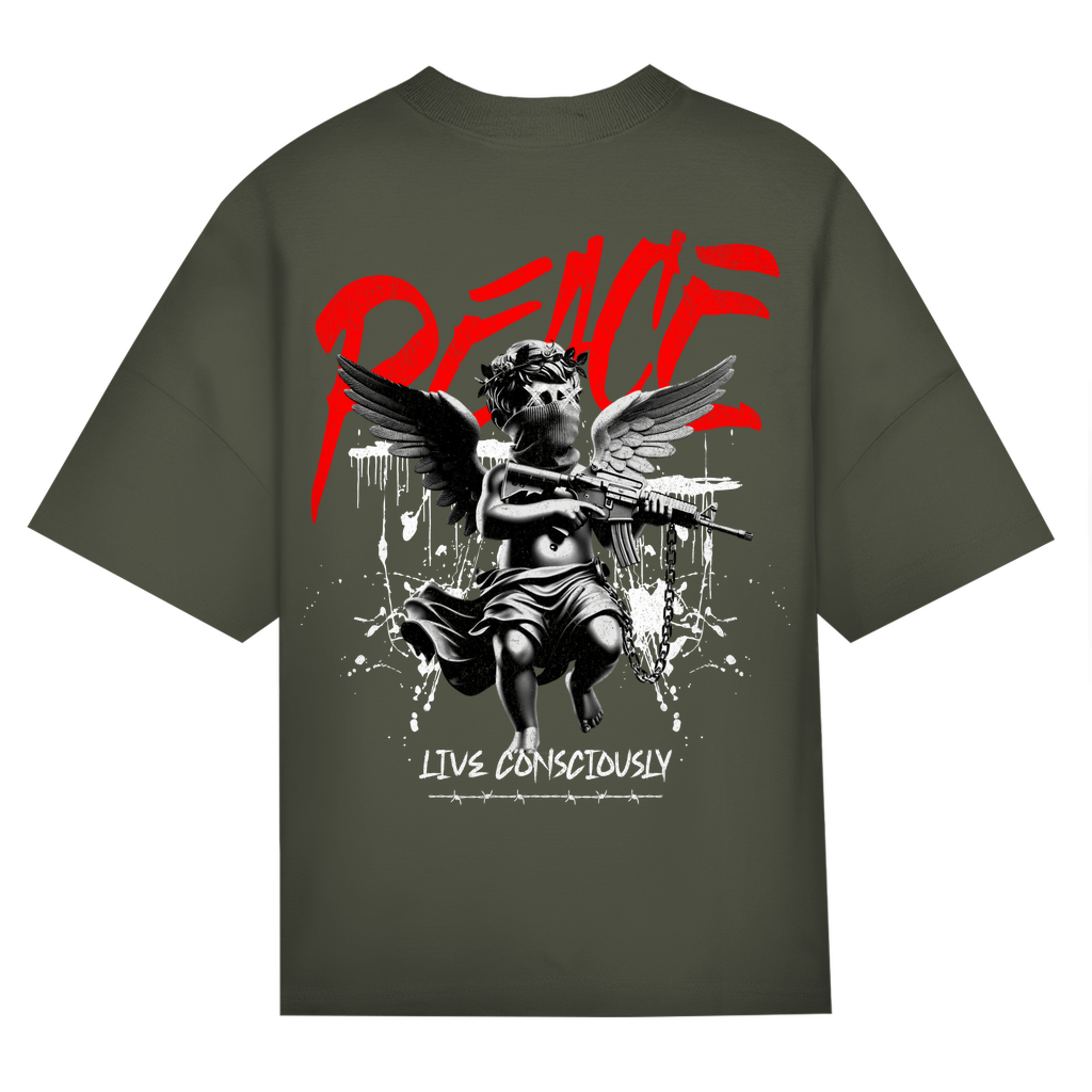 Peace Live Consciously Bio Oversize T-Shirt BluePears