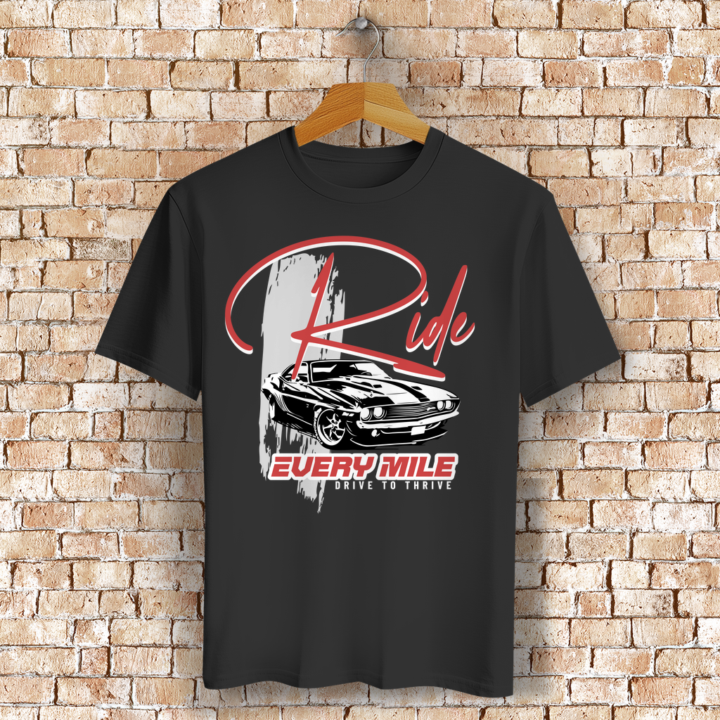 Ride Every Mile Bio T-Shirt BluePears