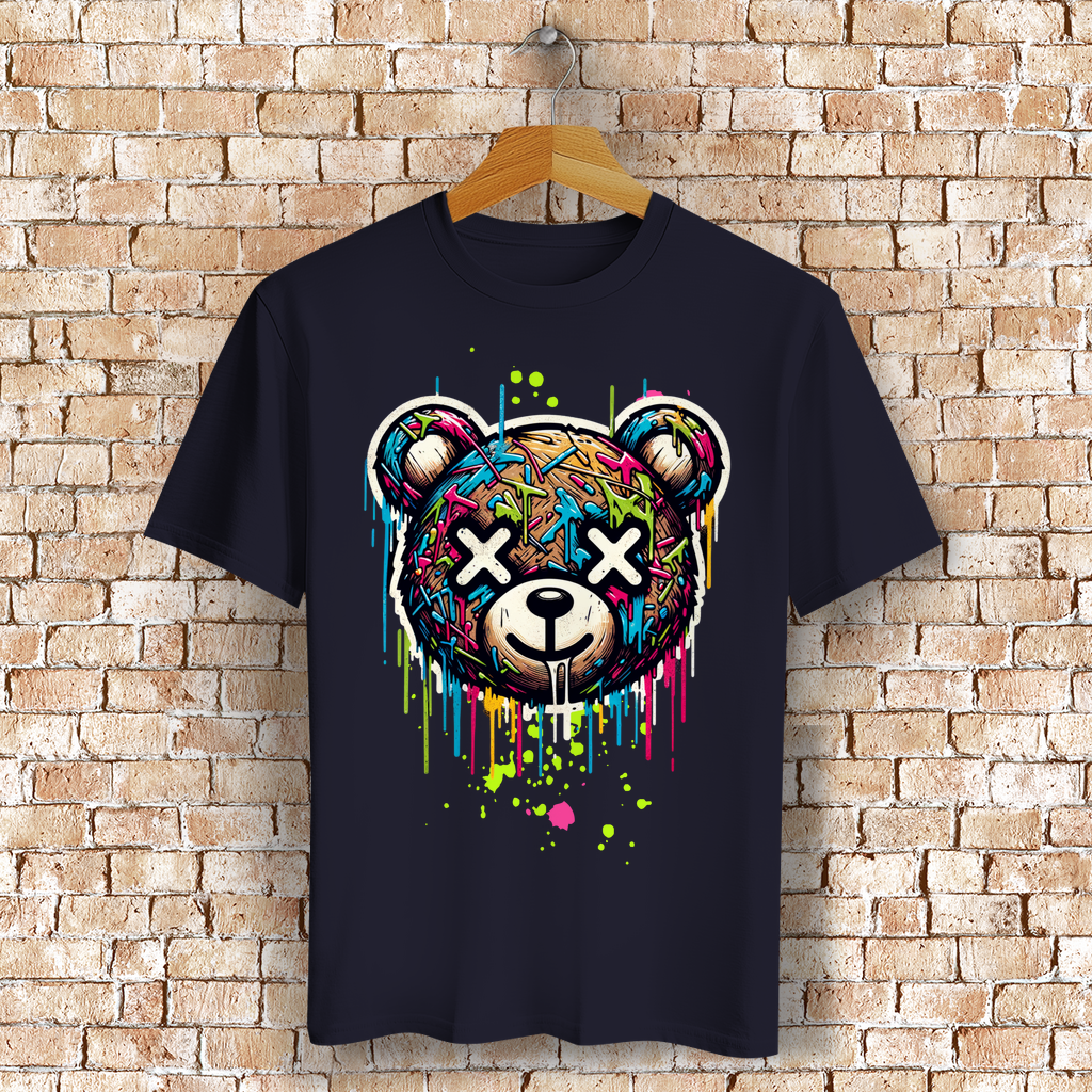 Melted Teddy Bio T-Shirt BluePears