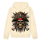 Pirate Skull Bio Hoodie BluePears