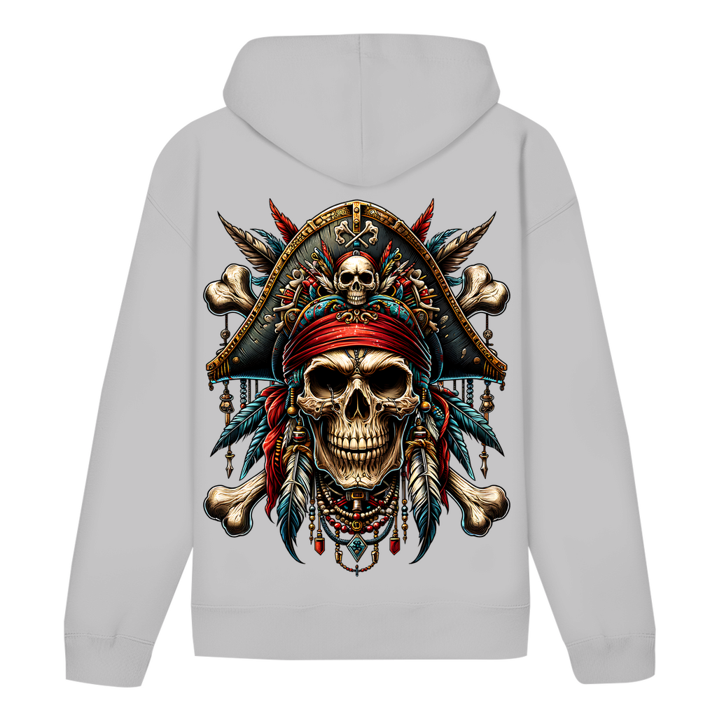 Pirate Skull Bio Hoodie BluePears