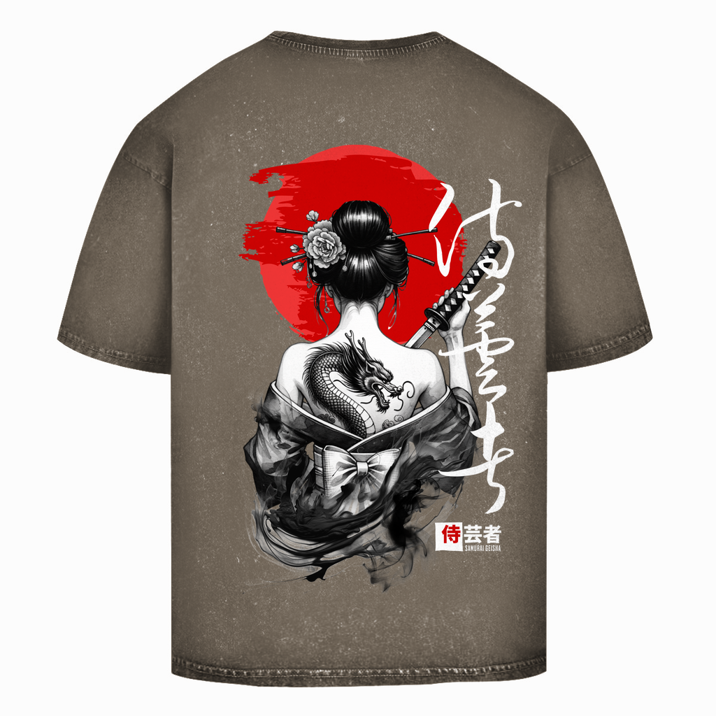 Samurai Gesha Washed T-Shirt BluePears
