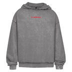 In Greed We Trust Washed Hoodie BluePears